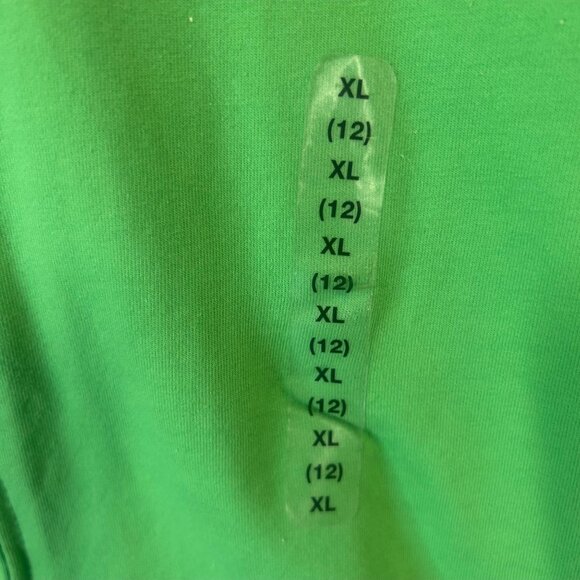 Gap Kids Green Zip-Up Hoodie XL (12) Stretch Cotton Blend Long Sleeve With Hood - Picture 3 of 12